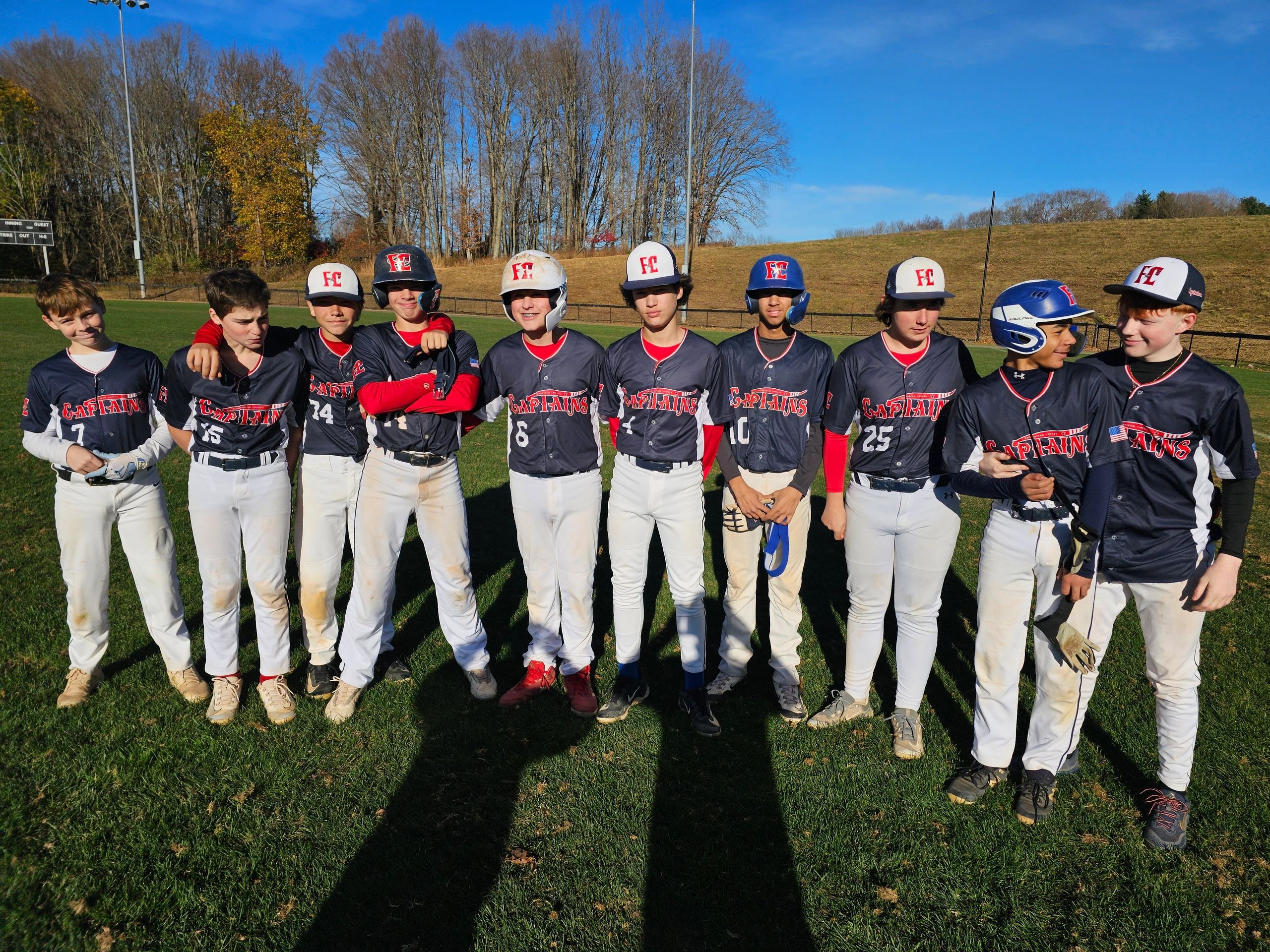 Captains 14u Fall 2024 team photo
